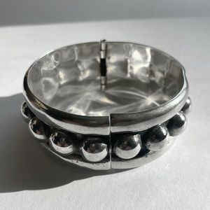 Mexican 925 Silver Concentrate Dome Cuff